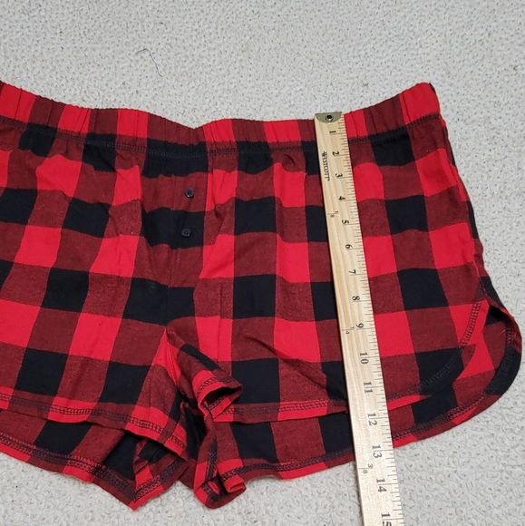 Wondershop Fleece Buffalo Check Short Top‎ Sleepwea - Picture 8 of 11